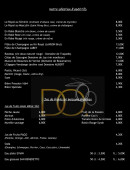 Menu Le Domaine des Oliviers - les apéritifs et jius de fruits, boissons fraiches