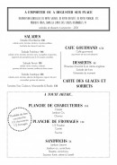 Carte et menu de bar de la Domaine de la Valdaine à Montboucher sur Jabron — Les salades, planches et sandwichs,...