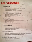 Carte et menu de Honorin boulangerie à Portes les Valence — Les verrines