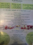 Menu La voie verte - Formules