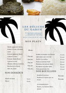 Carte et menu de Les Délices du Gabon à Verneuil d'Avre et d'Iton — La carte