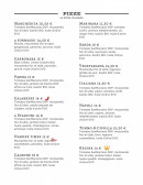 Carte et menu de Sapori d'Italia à Verneuil d'Avre et d'Iton — Les pizzas