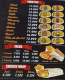 Menu Saint See - Les assiettes, tacos et wraps