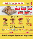 Carte et menu de Burgers Land à La Bonneville sur Iton — Les tacos