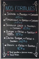 Menu À ma façon - Les formules
