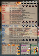 Menu Pizza tasty - les pizzas, tex mex, desserts et boissons