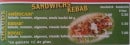 Menu Speedzza kebab - Sandwiches kebab