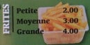 Menu Speedzza kebab - Frites