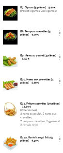 Carte et menu de Chez LauLau à Mesnils-sur-Iton — Les entrées page 2