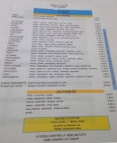 Menu Pizzeria du centre - pizzas, panini