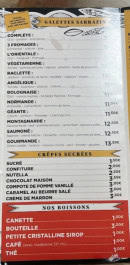 Menu Le broglion - Les galettes sarrazin, crêpes sucrées