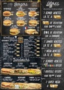 Menu Bonapp' - Les sandwiches et burgers