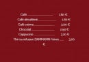 Menu La Crêpe dans le Bec - Boissons chaudes