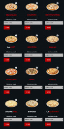 Menu Délices Pizza - Les pizzas page 4