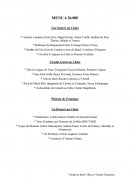 Carte et menu de Auberge de la Mère Boutard à Tourville la Campagne — Menu à 26€