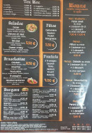 Menu Crazy pizza - tex mex, pates, burgers et menus,...