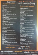 Menu Crazy pizza - les pizzas