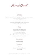 Carte et menu de Le Discret à Pont Audemer — menu 3