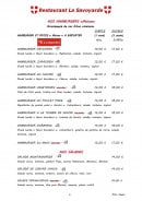 Menu La Savoyarde - Les hamburgers