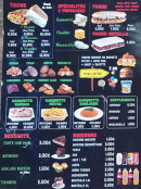 Carte et menu de Delices de Gasny à Gasny — Les tacos, desserts et boissons,...