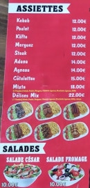 Carte et menu de Delices de Gasny à Gasny — Les assiettes et salades