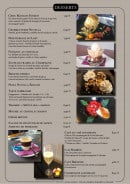 Menu Le Loft - Desserts