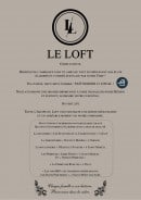 Menu Le Loft - Carte et menu Le Loft Saint Marcel