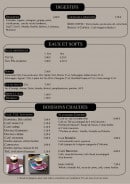 Menu Le Loft - Digestifs, eaux, softs,...