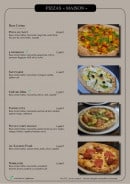 Menu Le Loft - Pizzas suite