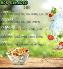 Menu Pizza dorée - Les salades