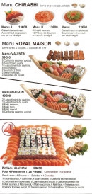 Menu Sushi kyodai - Le menu chirashi