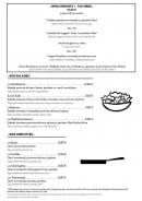 Menu Crêperie les 3 lys - Menus enfant, salades et omelettes 