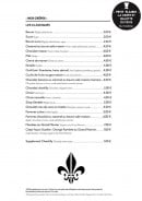 Menu Crêperie les 3 lys - Crêpes