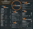 Menu Le Welcome - Les spiritueux, moules, …