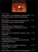 Menu Shogun sushi - Les menus brochettes