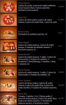 Menu Shogun sushi - Les menus poisson suite et fin