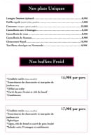 Menu Cochon Saint Antoine - Plats uniques et buffet froid