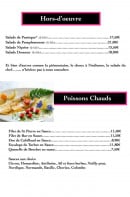 Menu Cochon Saint Antoine - Hors-d’oeuvre et poissons chauds