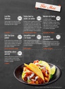 Menu Flash Back - Les tex mex