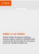 Menu Restaurant le Saint Pierre - Le menu à 19.5€