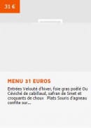 Menu Restaurant le Saint Pierre - Le menu à 29€