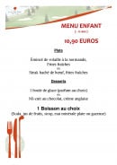 Menu Le Séquoia - Menu enfant 