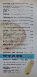 Menu La jovienne - Côté pizza suite et panini