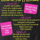 Carte et menu de Brasserie de l'hôtel de ville à Nogent le Rotrou — exemple de menu