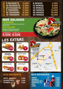 Menu Chicken Twist - Les salades, extras, desserts, boissons