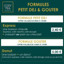 Menu Cosy Tea - Les formules petit dej & gouter