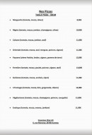 Carte et menu de Couscous chez Ali à Auneau-Bleury-Saint-Symphorien — Les pizzas