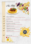 Carte et menu de Le P'tit Gourmet à Auneau-Bleury-Saint-Symphorien — Les pates