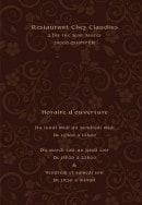 Menu Chez claudius - Informations sur chez claudius quimper