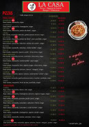 Menu La Casa - Les pizzas